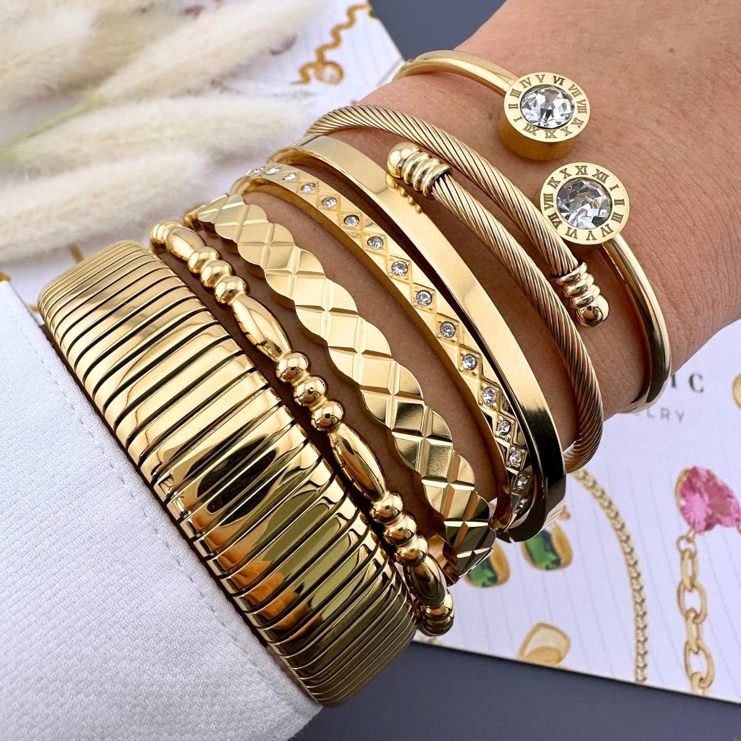 Brazalete doble zirconia