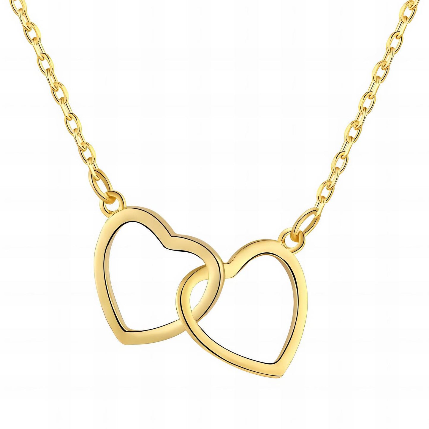Collar doble corazón